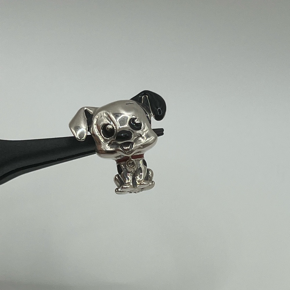 Pandora Disney 101 Dalmatians Patch Charm, Sterling Silver 925